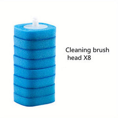 Wall Mounted Disposable Toilet Brush with Cleaning Solution
