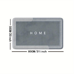 Contemporary Geometric Figure Bath Mat 16x24 20x31
