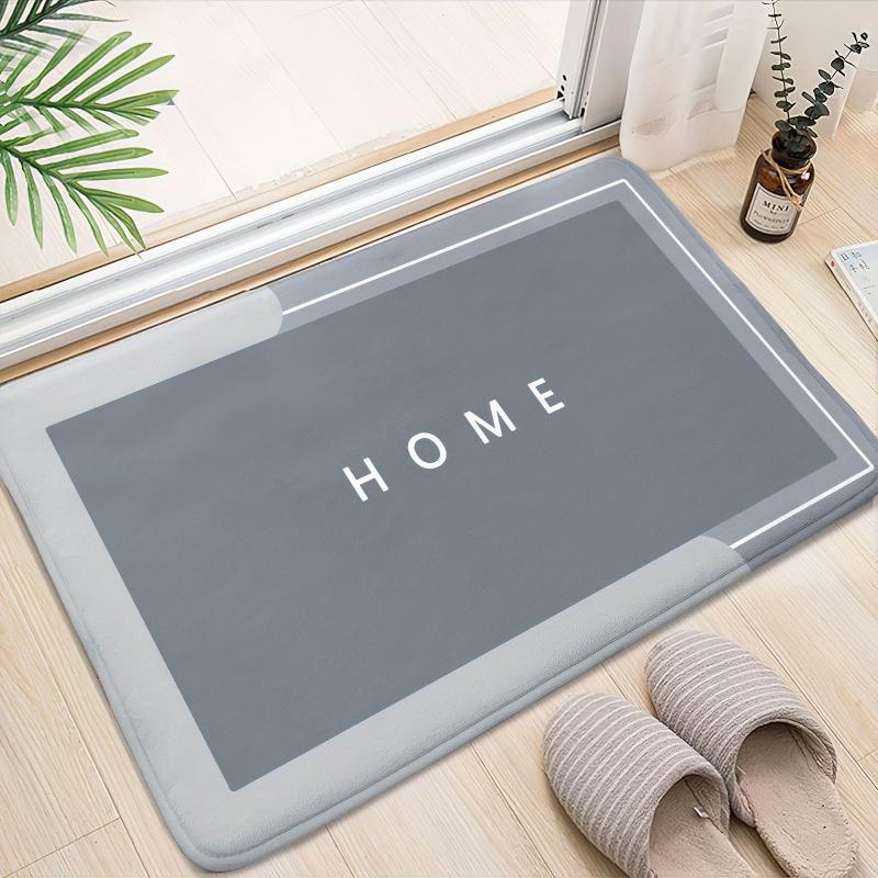 Contemporary Geometric Figure Bath Mat 16x24 20x31