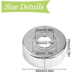 2Pcs Round Escutcheon Plate for Wall Pipe Cover