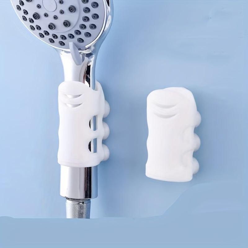 2pc Silicone Punch Universal Shower Rack Bathroom