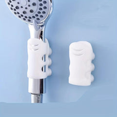 2pc Silicone Punch Universal Shower Rack Bathroom