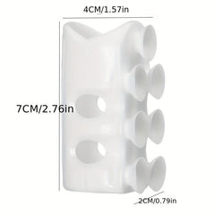 2pc Silicone Punch Universal Shower Rack Bathroom