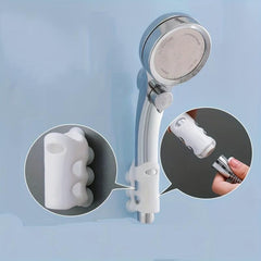 2pc Silicone Punch Universal Shower Rack Bathroom