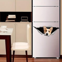 Dog & Pig Toilet Lid Decal Adhesive Sticker Waterproof Decorative Cover