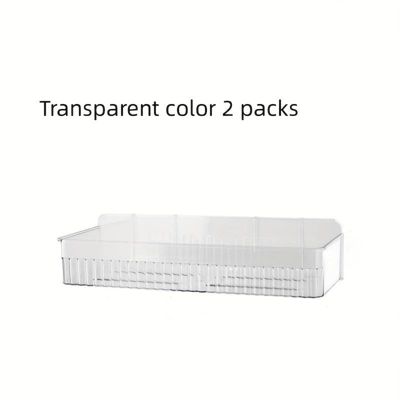 2pcs Wall Mounted Bathroom Storage Rack Plastic Tray Holder Organizer