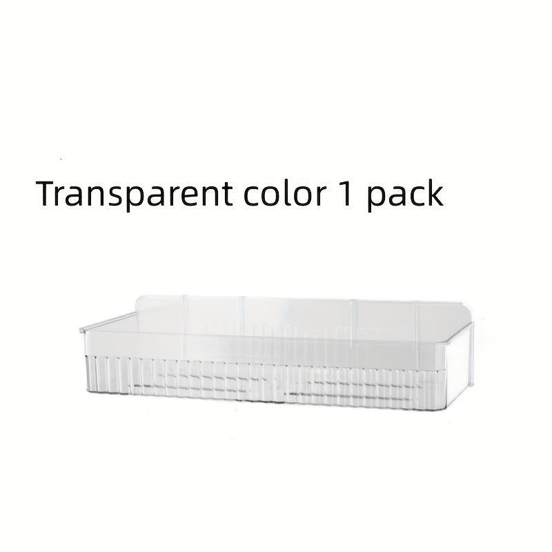 2pcs Wall Mounted Bathroom Storage Rack Plastic Tray Holder Organizer