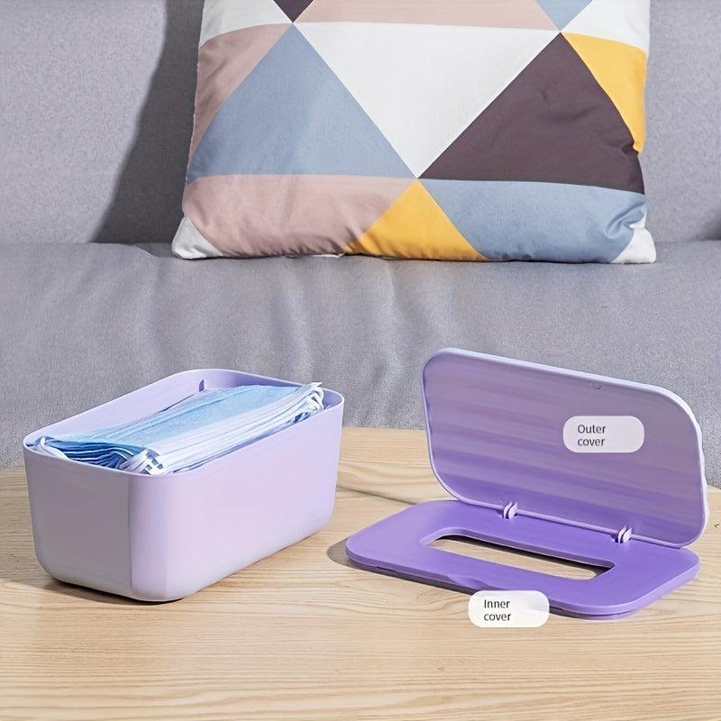 Spring Wall Hanging Tissue Box Dustproof Toilet Paper Box
