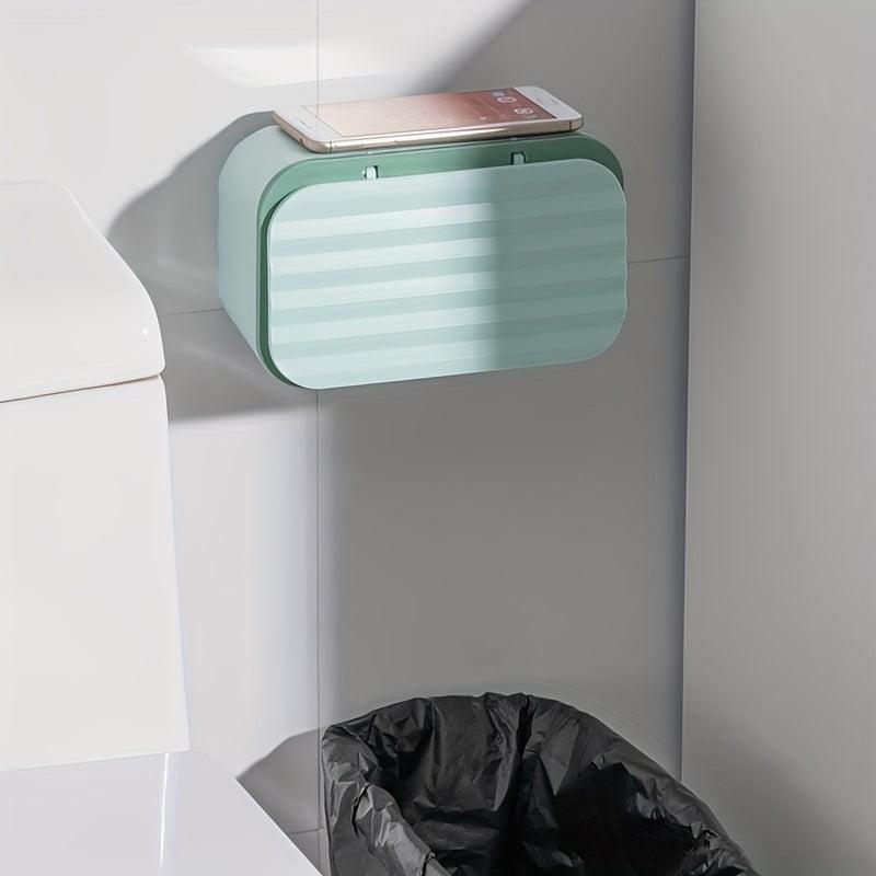 Spring Wall Hanging Tissue Box Dustproof Toilet Paper Box