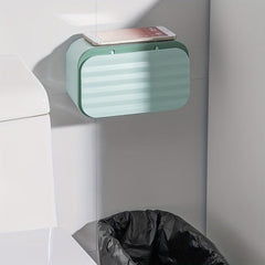 Spring Wall Hanging Tissue Box Dustproof Toilet Paper Box