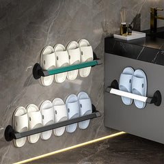 Bathroom Wall Hanging Slippers Rack Towel Storage