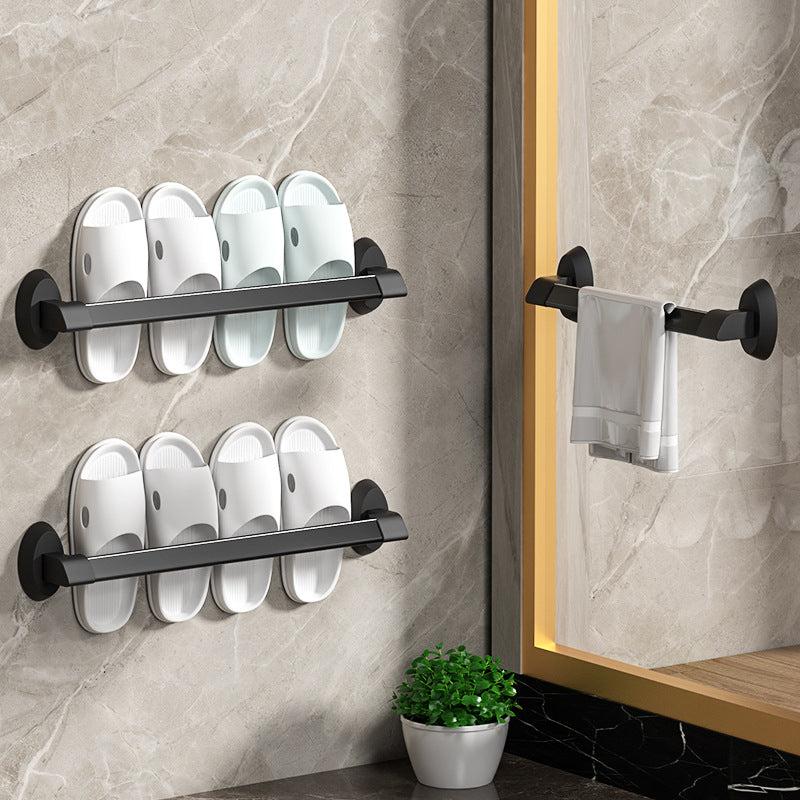 Bathroom Wall Hanging Slippers Rack Towel Storage