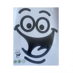 1pc Smile Face Pattern Toilet Lid Decal Funny Self Adhesive Toilet Sticker