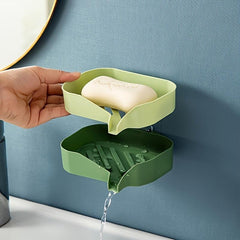 Self Draining Soap Holder for Sink - Soap Dish for Shower