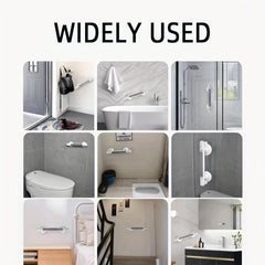 Punch Suction Cup Safety Handrail Bathroom Toilet Glass Door Handle