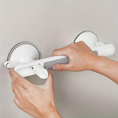 Punch Suction Cup Safety Handrail Bathroom Toilet Glass Door Handle