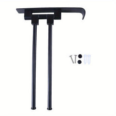 1pc Rotating Aluminum Towel Bar Space Saving Bathroom Accessory