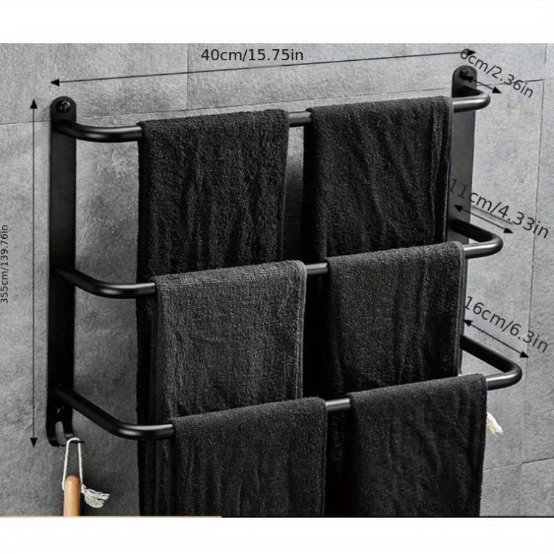 3 Tier Towel Bar Stainless Steel Wall Mounted Towel Rack