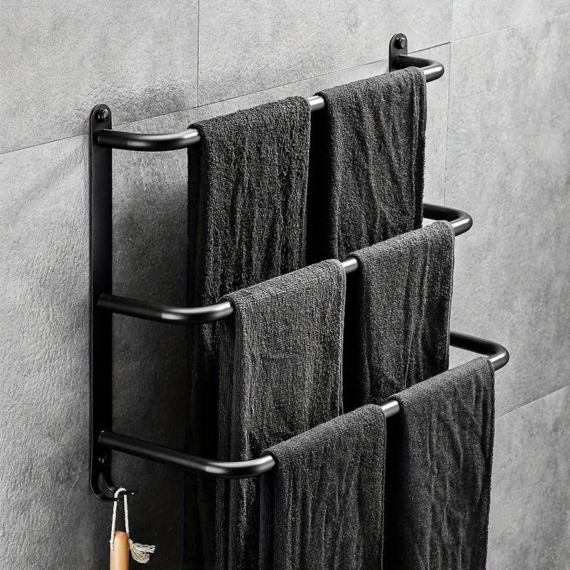 3 Tier Towel Bar Stainless Steel Wall Mounted Towel Rack