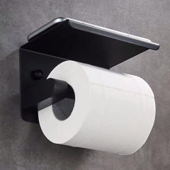Stainless Steel Toilet Paper Holder with Phone Shelf