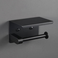 Stainless Steel Toilet Paper Holder with Phone Shelf