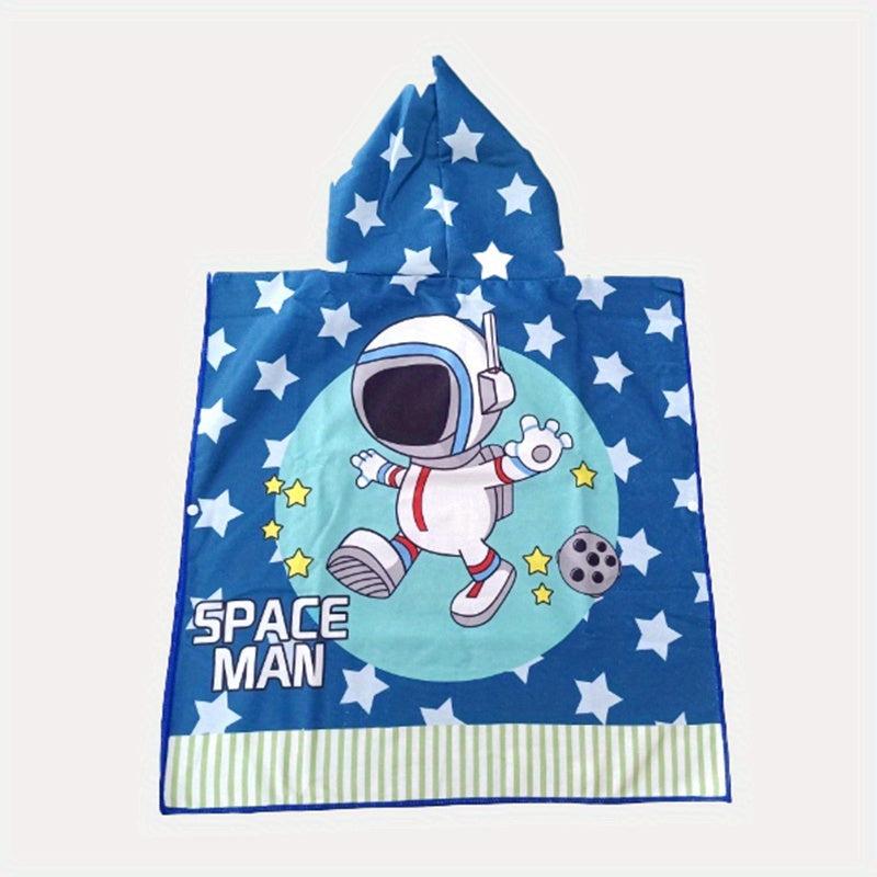 Kids Hooded Bathrobe Animal Beach Towel Soft Absorbent Towel for Kids