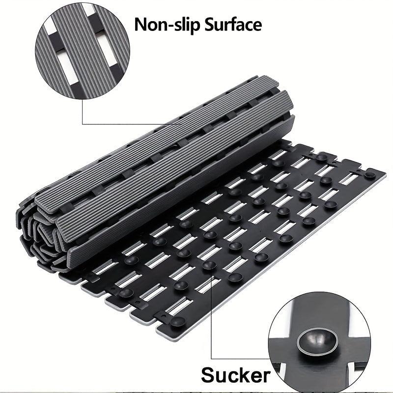 Eco Friendly Non Slip Shower Mat with Suction Cups and Drain Holes