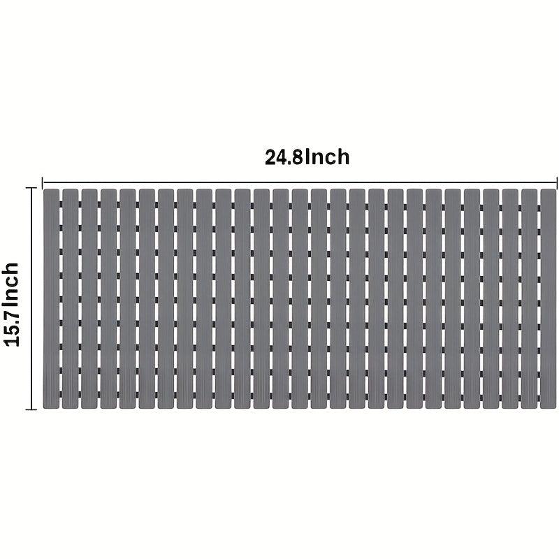 Eco Friendly Non Slip Shower Mat with Suction Cups and Drain Holes