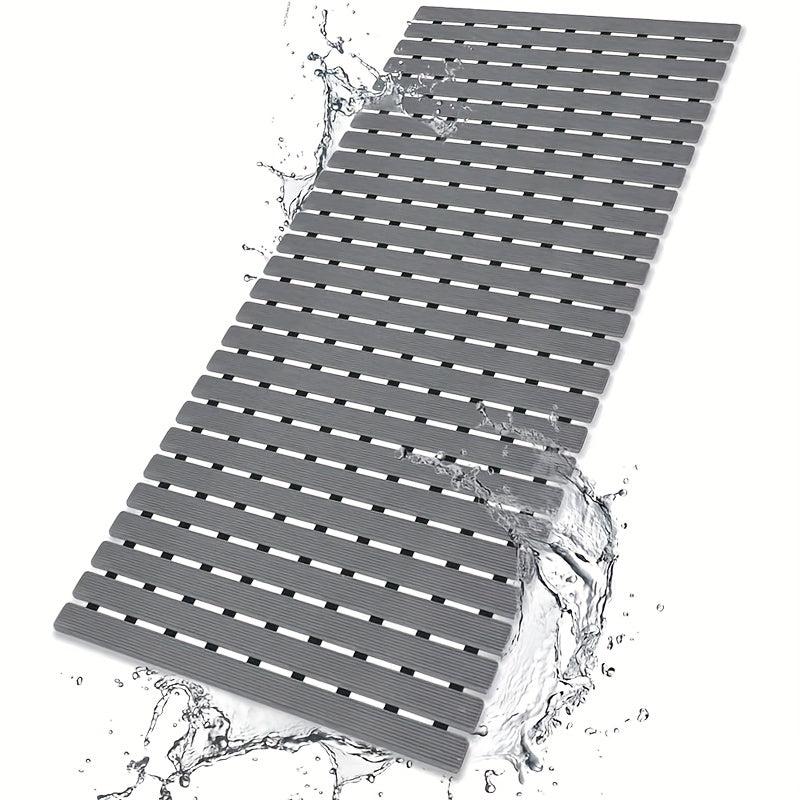 Eco Friendly Non Slip Shower Mat with Suction Cups and Drain Holes