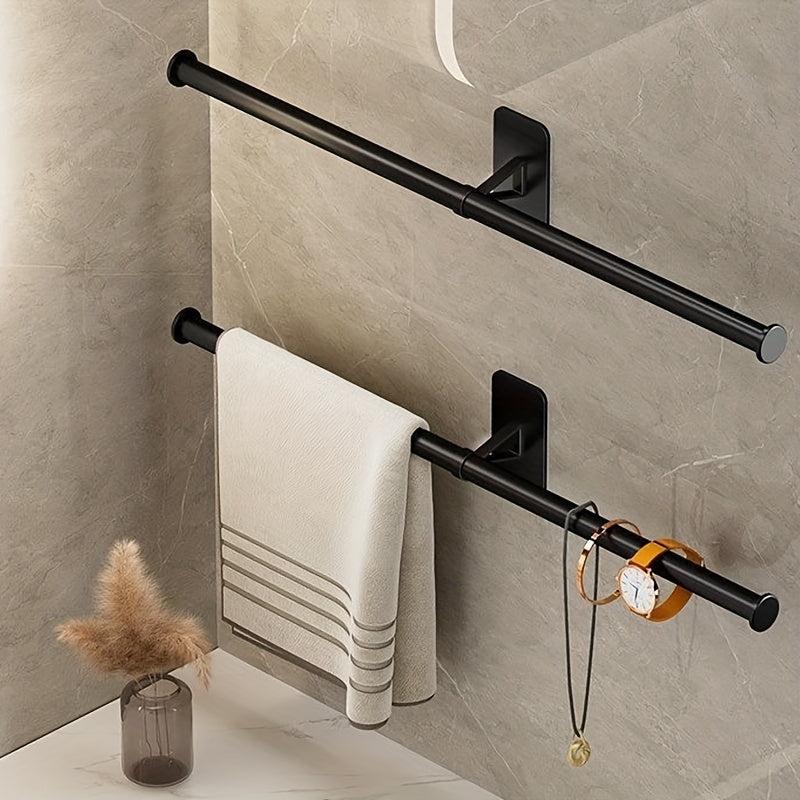 Stylish Towel Bar Shower Rack with Clothes Hanger