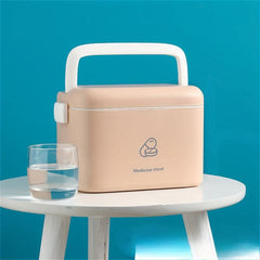 Large Capacity Portable Medicine Box with Lid & Handle
