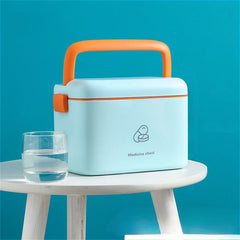 Large Capacity Portable Medicine Box with Lid & Handle