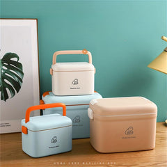 Large Capacity Portable Medicine Box with Lid & Handle