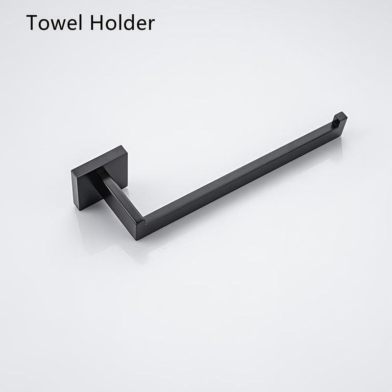 Stainless Steel Hand Towel Holder Square Hand Towel Ring Modern Hand Towel Bar