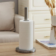 Vertical Roll Paper Holder Stainless Steel Desktop Napkin Organizer