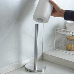 Vertical Roll Paper Holder Stainless Steel Desktop Napkin Organizer
