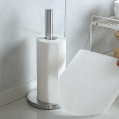 Vertical Roll Paper Holder Stainless Steel Desktop Napkin Organizer
