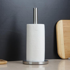 Vertical Roll Paper Holder Stainless Steel Desktop Napkin Organizer