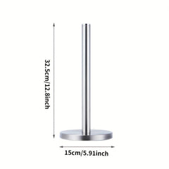 Vertical Roll Paper Holder Stainless Steel Desktop Napkin Organizer