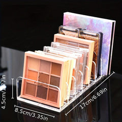 Clear Acrylic Eyeshadow Palette Organizer Makeup Rack