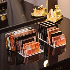 Clear Acrylic Eyeshadow Palette Organizer Makeup Rack