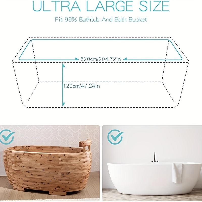 Disposable Shower Bag Thick Bathtub Cover Wooden Bucket Shower Bag