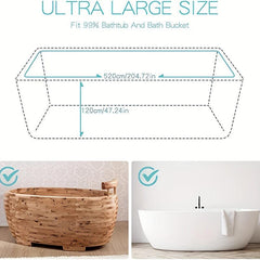 Disposable Shower Bag Thick Bathtub Cover Wooden Bucket Shower Bag