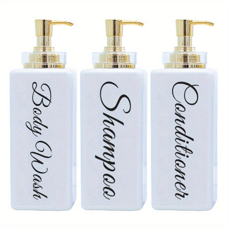 500ml Waterproof Reusable Dispenser with Golden Pump Head