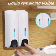 2pcs Wall Mounted Soap Dispenser for Kitchen Bathroom