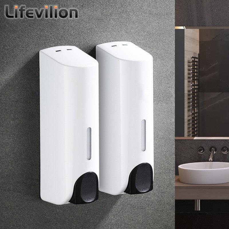 2pcs Wall Mounted Soap Dispenser for Kitchen Bathroom