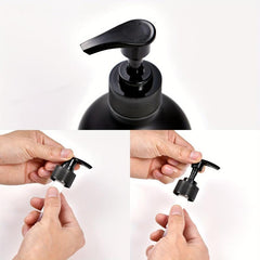 3pcs Plastic Press Lotion Dispenser Shampoo Conditioner Bottles