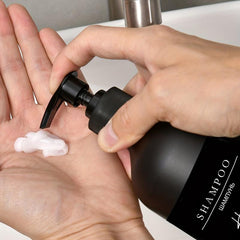 3pcs Plastic Press Lotion Dispenser Shampoo Conditioner Bottles