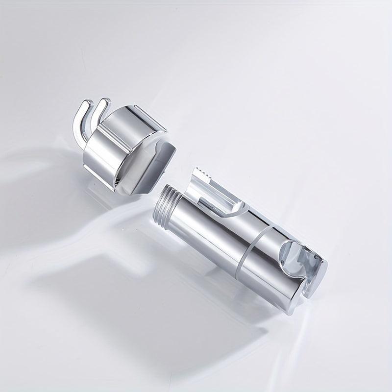 Universal Shower Head Holder Double Hooks - Adjustable Bracket Set