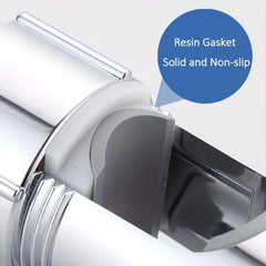Universal Shower Head Holder Double Hooks - Adjustable Bracket Set